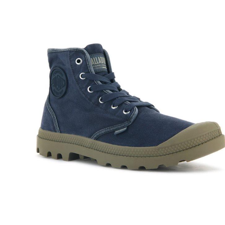 Bottes Palladium Pampa Hi Homme Bleu Marine | FR RHW846U